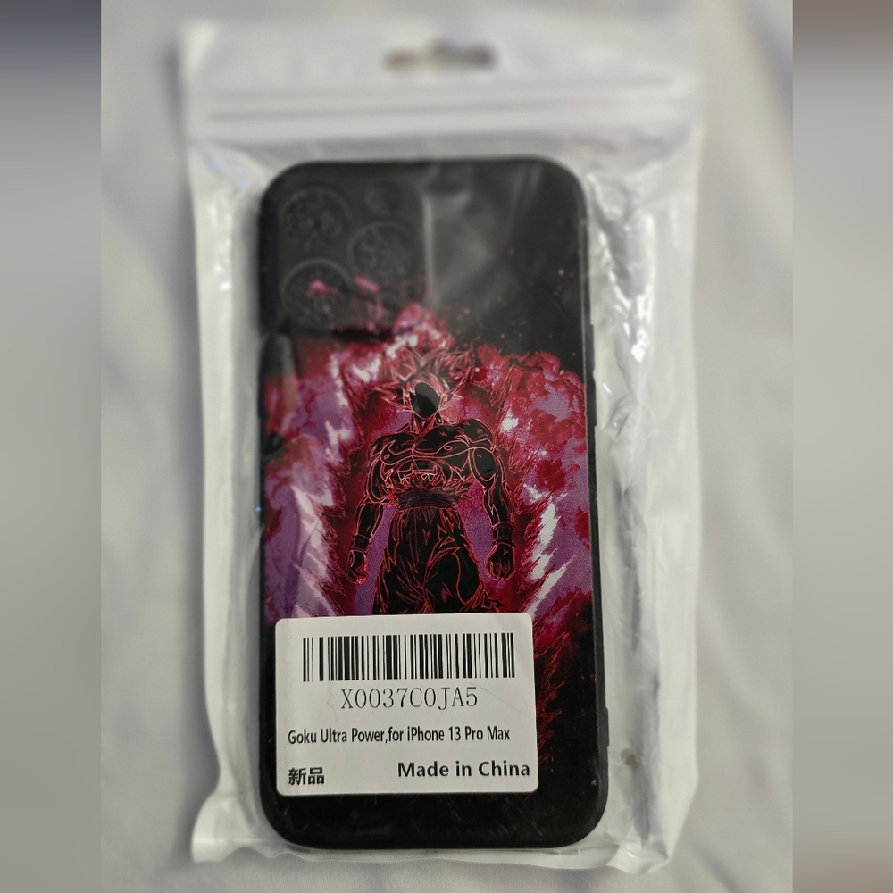 Goku Ultra Power Graphic Case for iPhone 13 Pro Max - Black/Pink